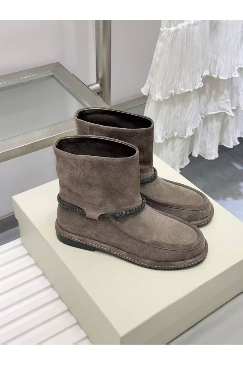 Brunеllо Сuсinеlli Женские замшевые сапоги premium - Beige