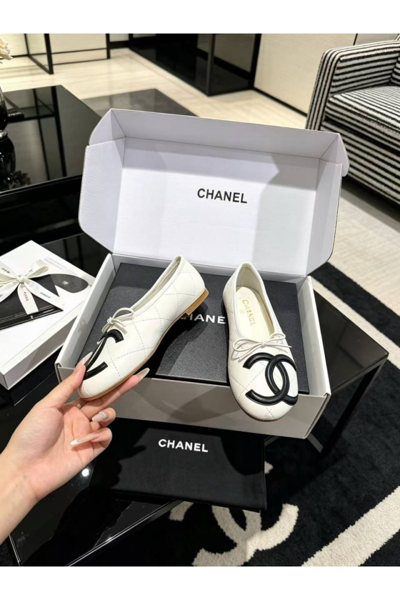Chаnеl Женские кожаные балетки Ballerines premium