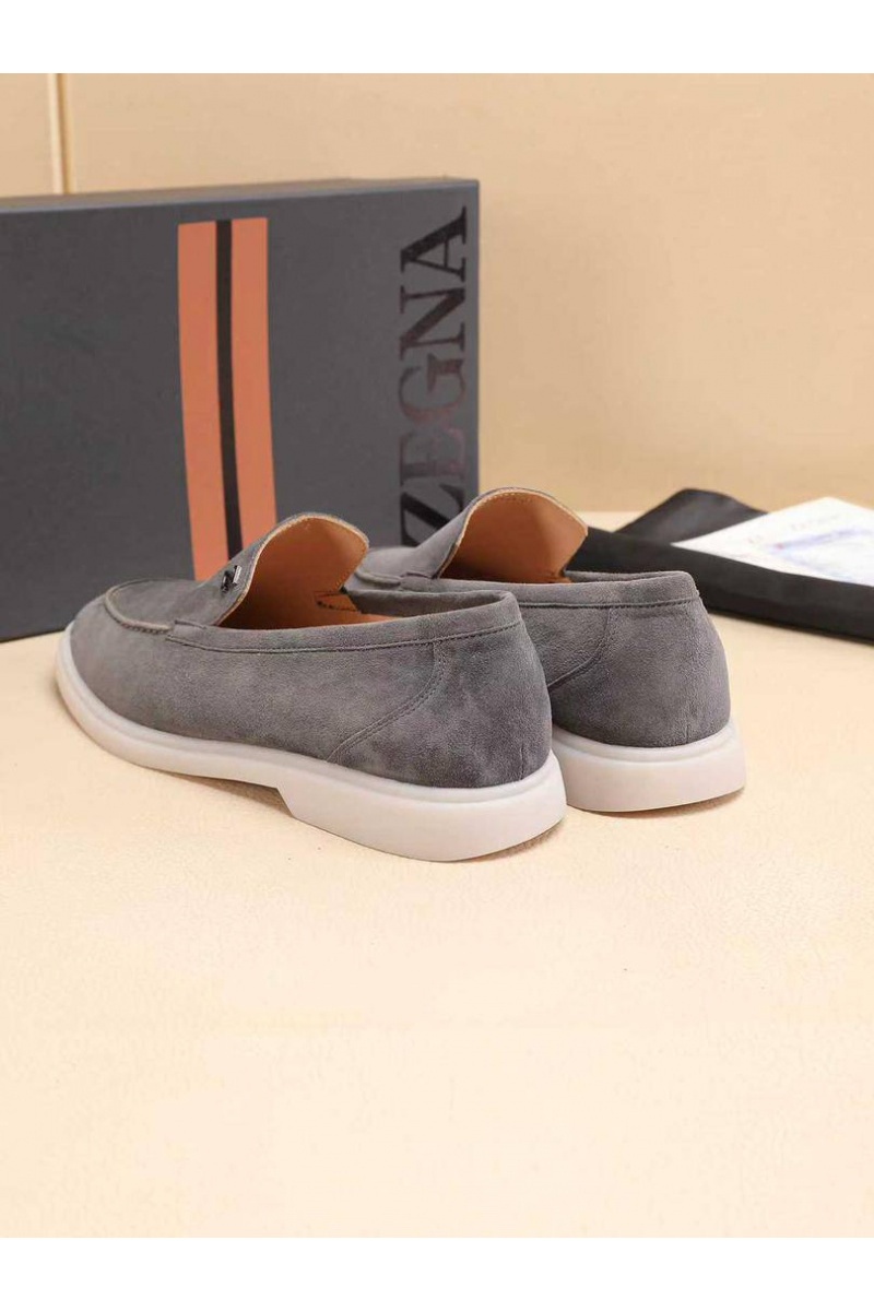 Zegna Мужские замшевые лоферы