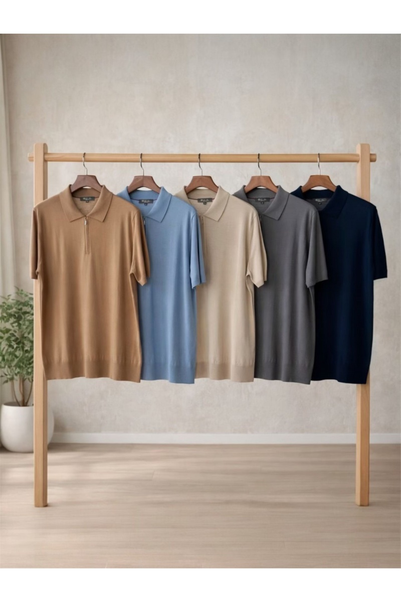 Loro Piana Мужское тёмно-синее поло premium