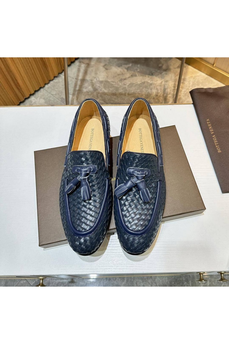 Bоttеgа Vеnеtа Мужские кожаные лоферы Intrecciato - Navy