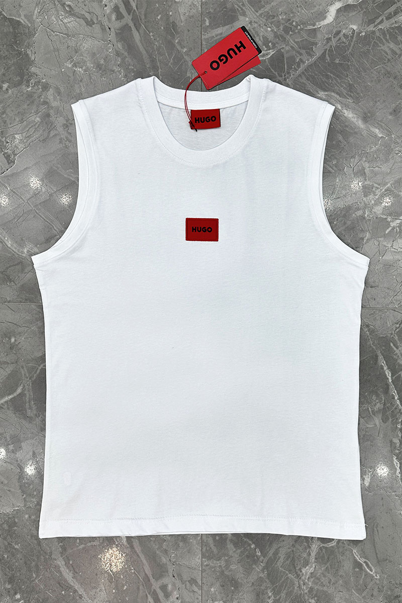 Hugо Воss Белая майка Dankto classic badge