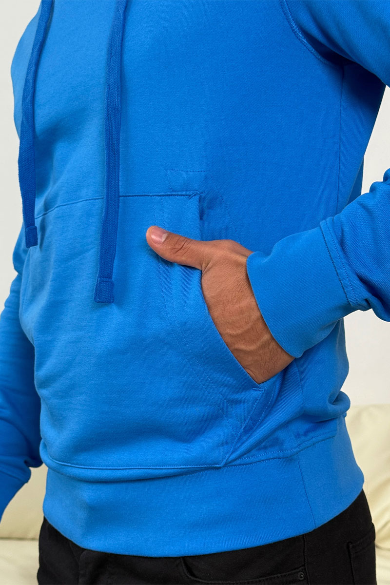 Stone Island Мужское худи синего цвета Compass-patch