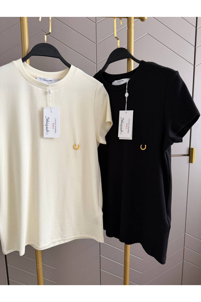 Schiaparelli Женская чёрная футболка premium