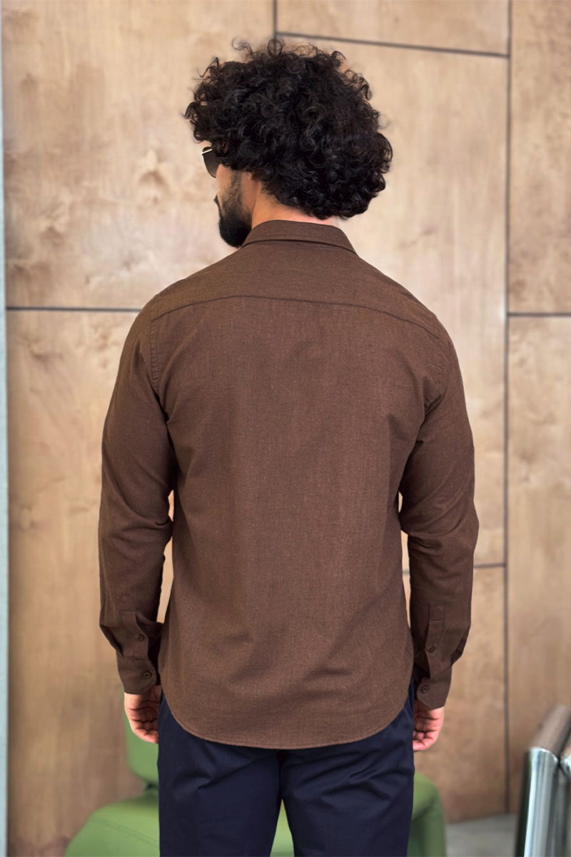 Polo Ralph Lauren Мужская рубашка коричневого цвета