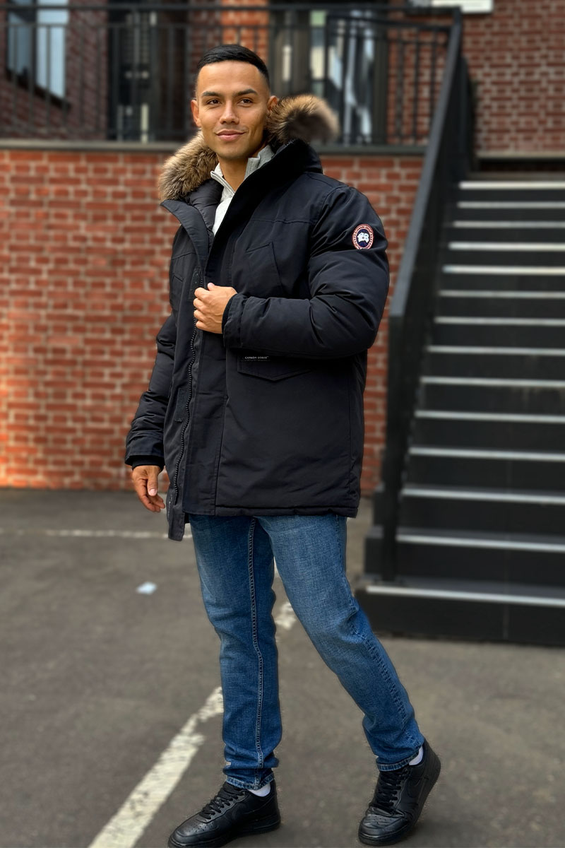 Canada Goose Утеплённая парка Langford - Black 