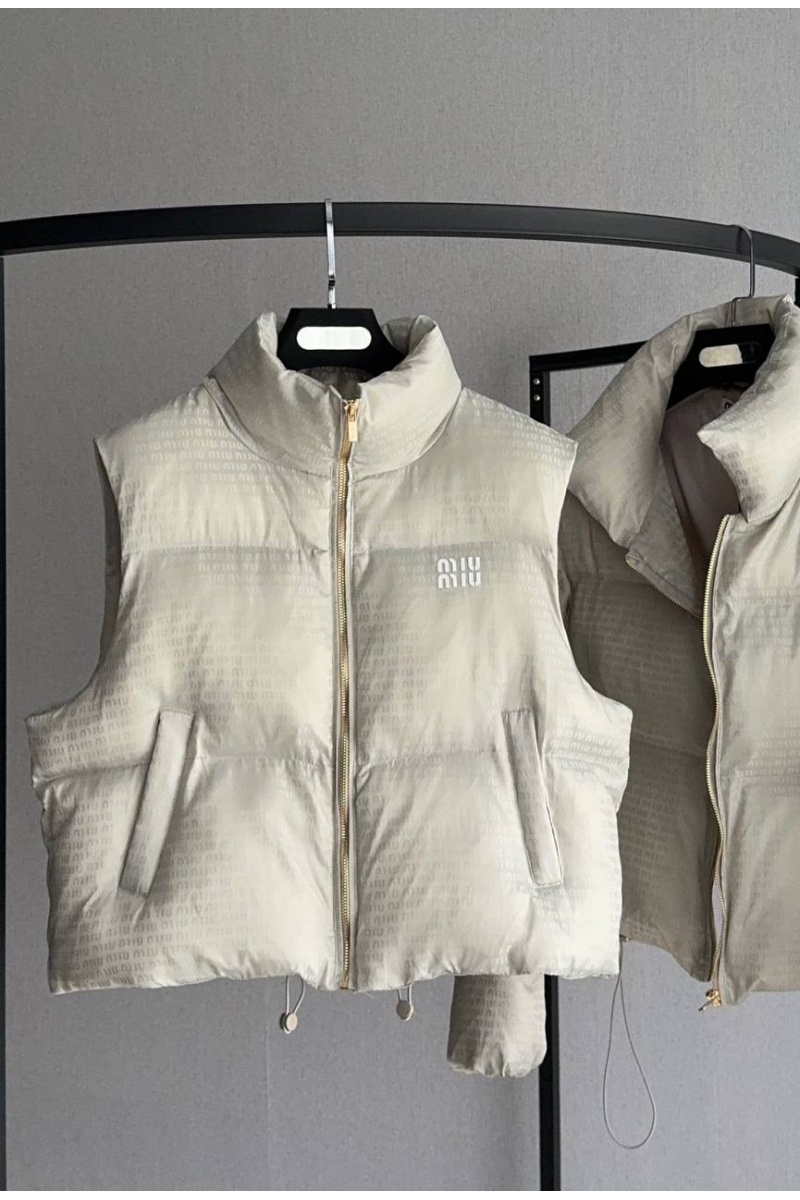 MIU MIU Женский жилет белого цвета