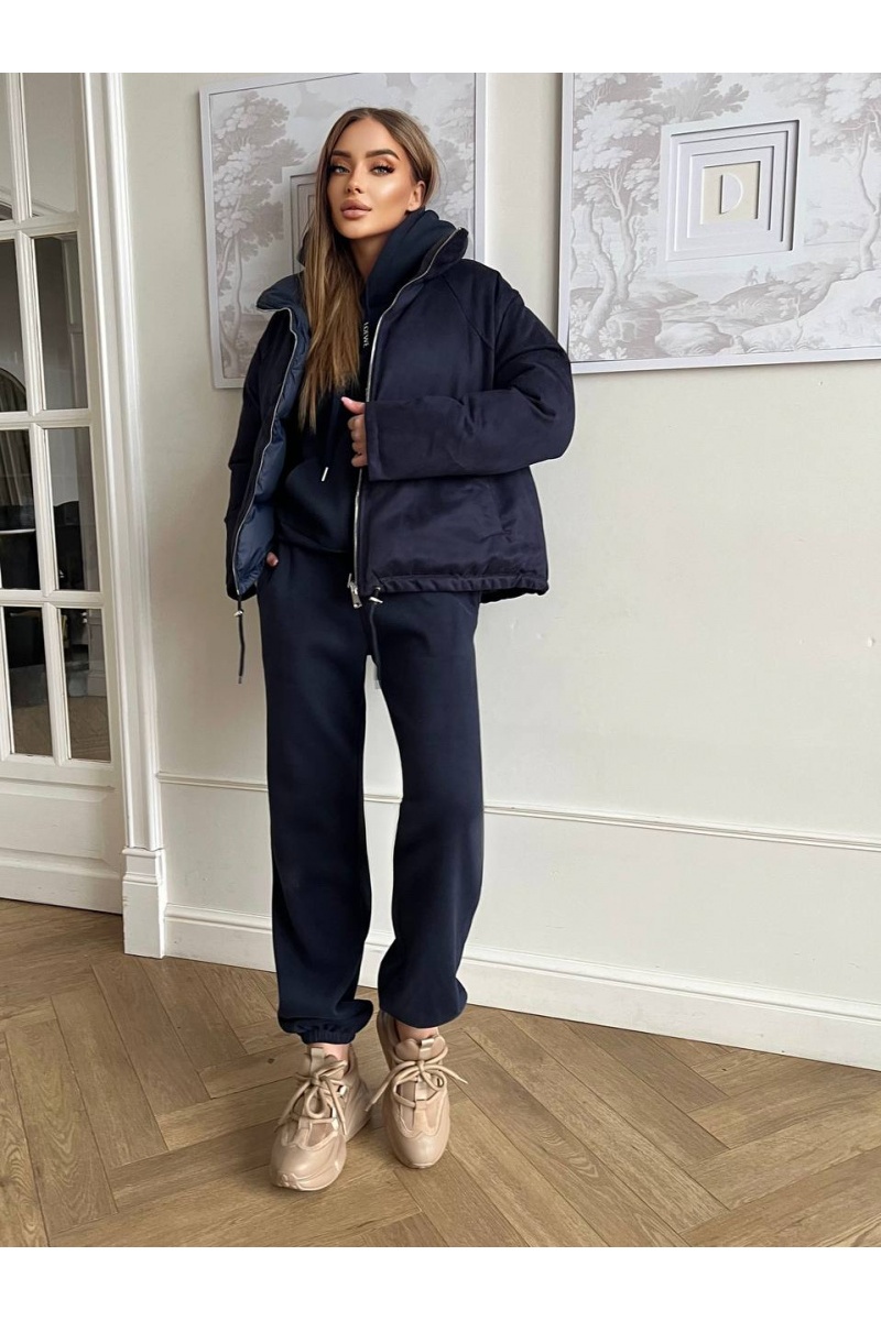 Loewe Женский костюм тройка на флисе Premium - Navy