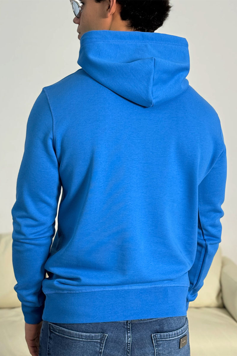 Dоlсе & Gаbbаnа Мужское синее худи logo-plaque 