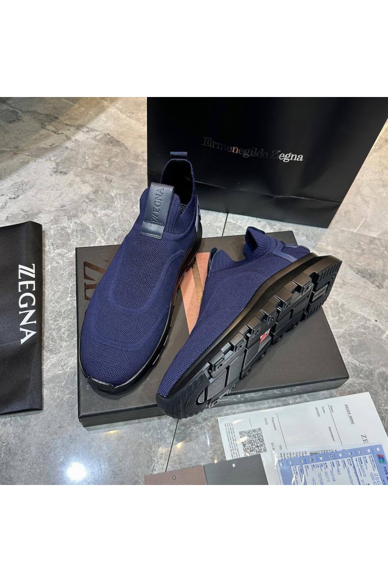 Zegna Мужские текстильные кроссовки