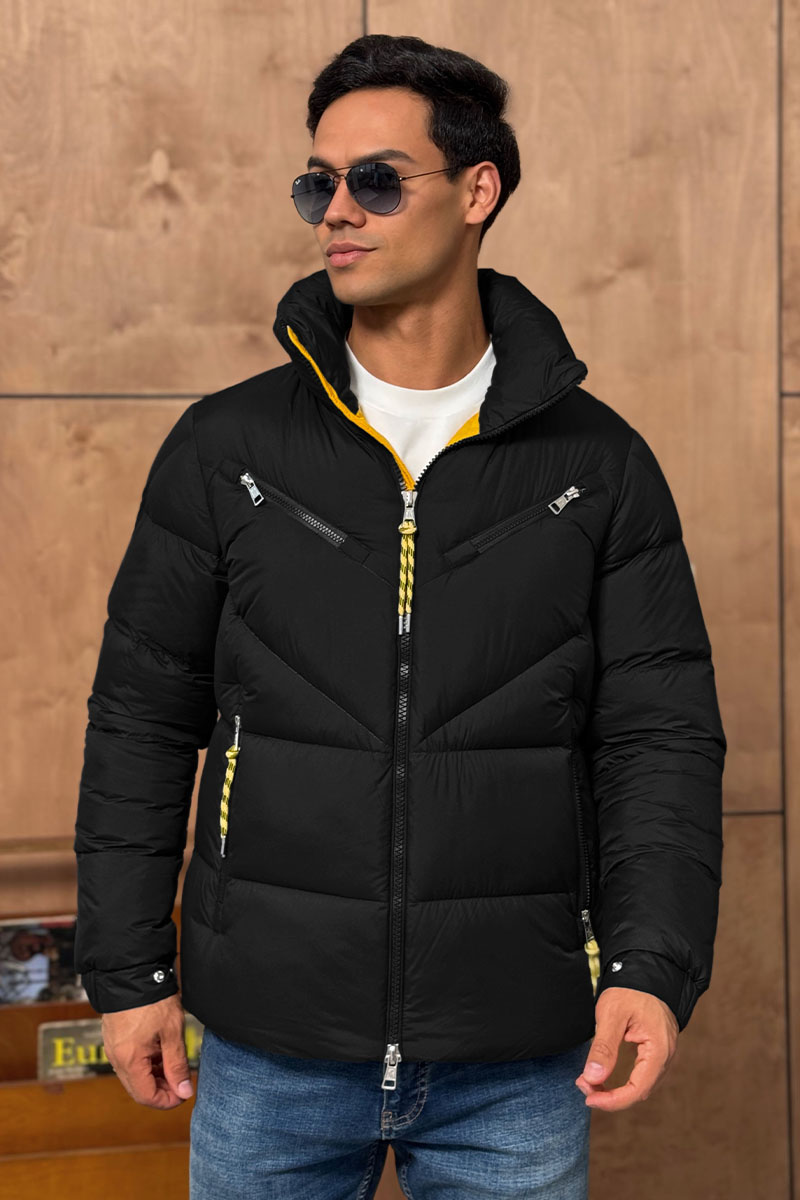 Moncler Мужской чёрный пуховик Katmai