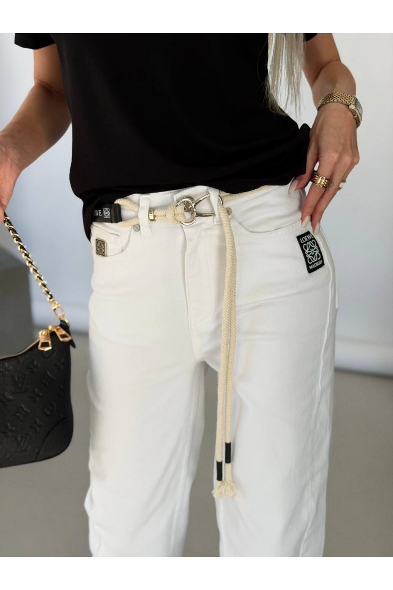 Loewe Женские белые джинсы premium
