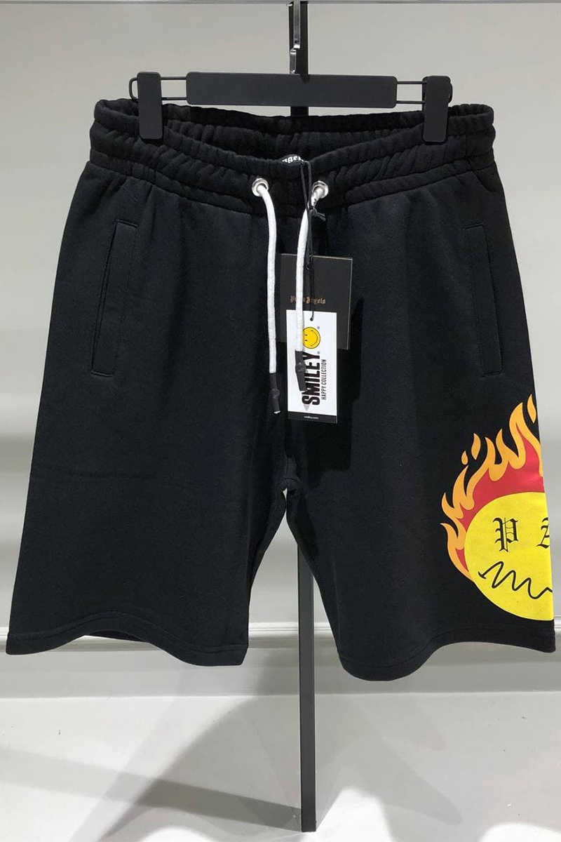 Palm Angels Оверсайз шорты "Burning Head" - Black