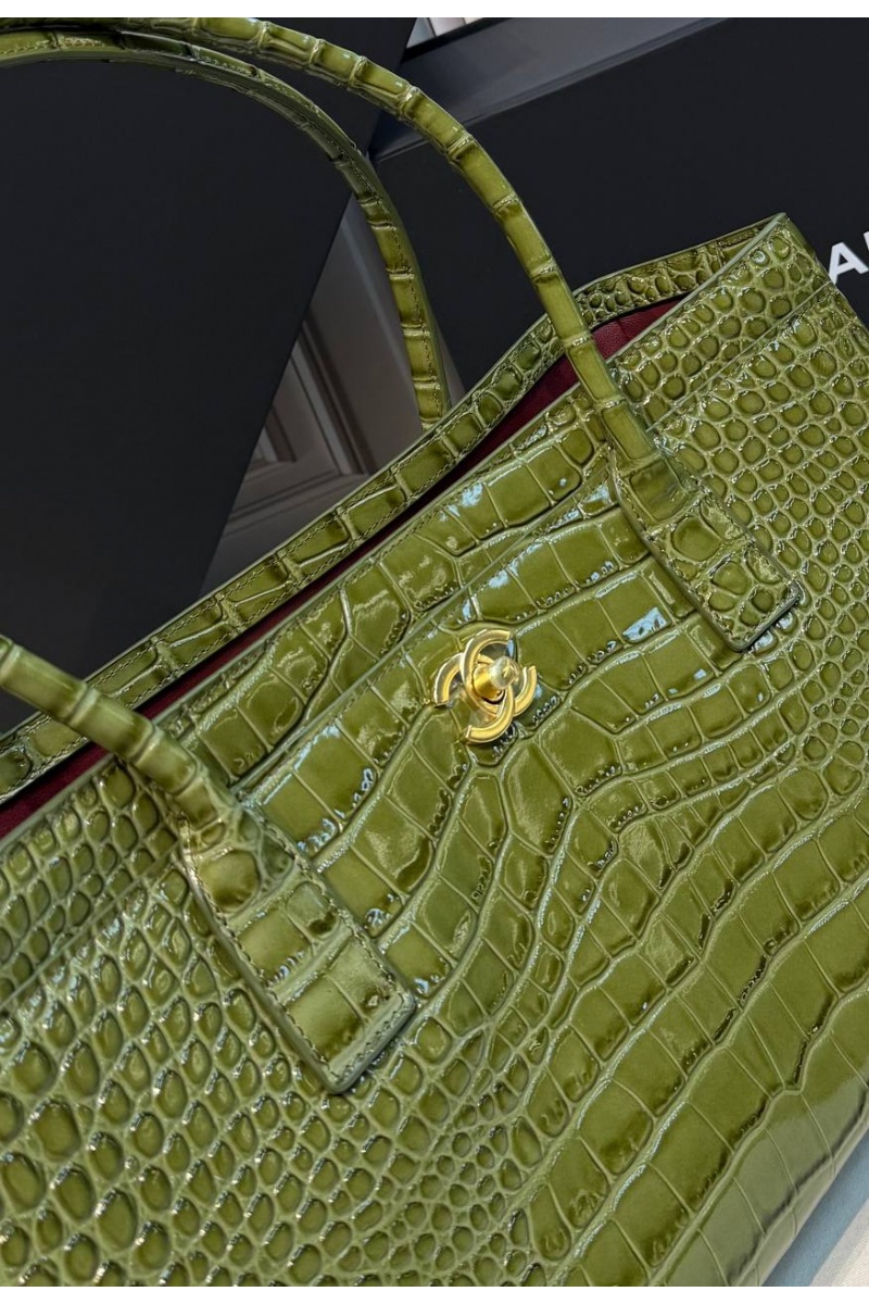 Chаnеl Кожаная сумка Shopping Tote premium 35x19x12 см