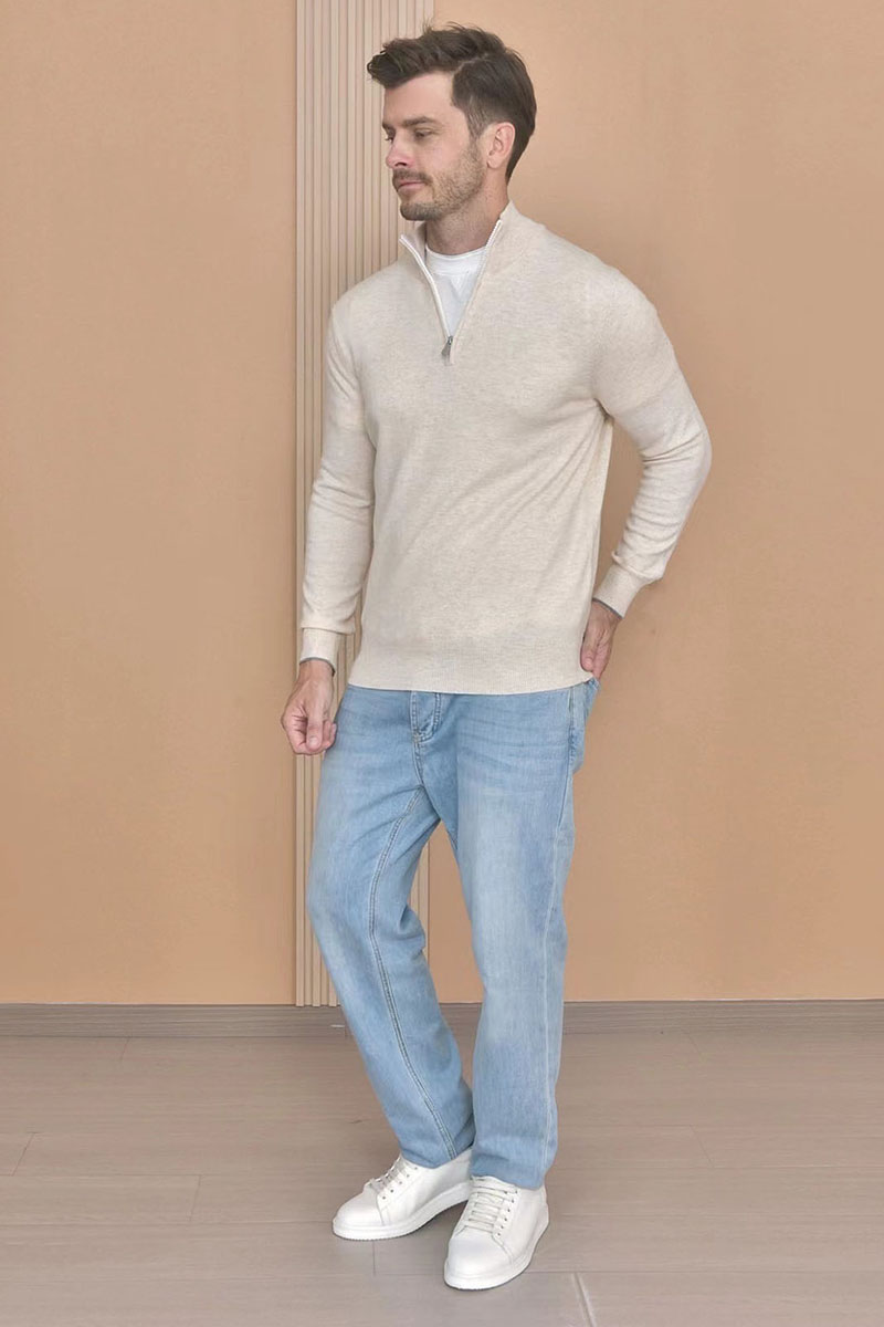 Brunеllо Сuсinеlli Кашемировый свитер Premium - Dark Beige