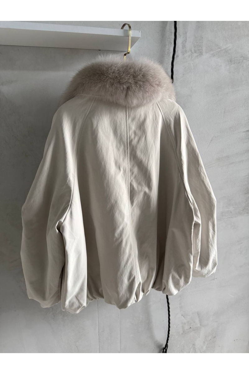 Max Mara Женский бомбер с натуральным мехом premium