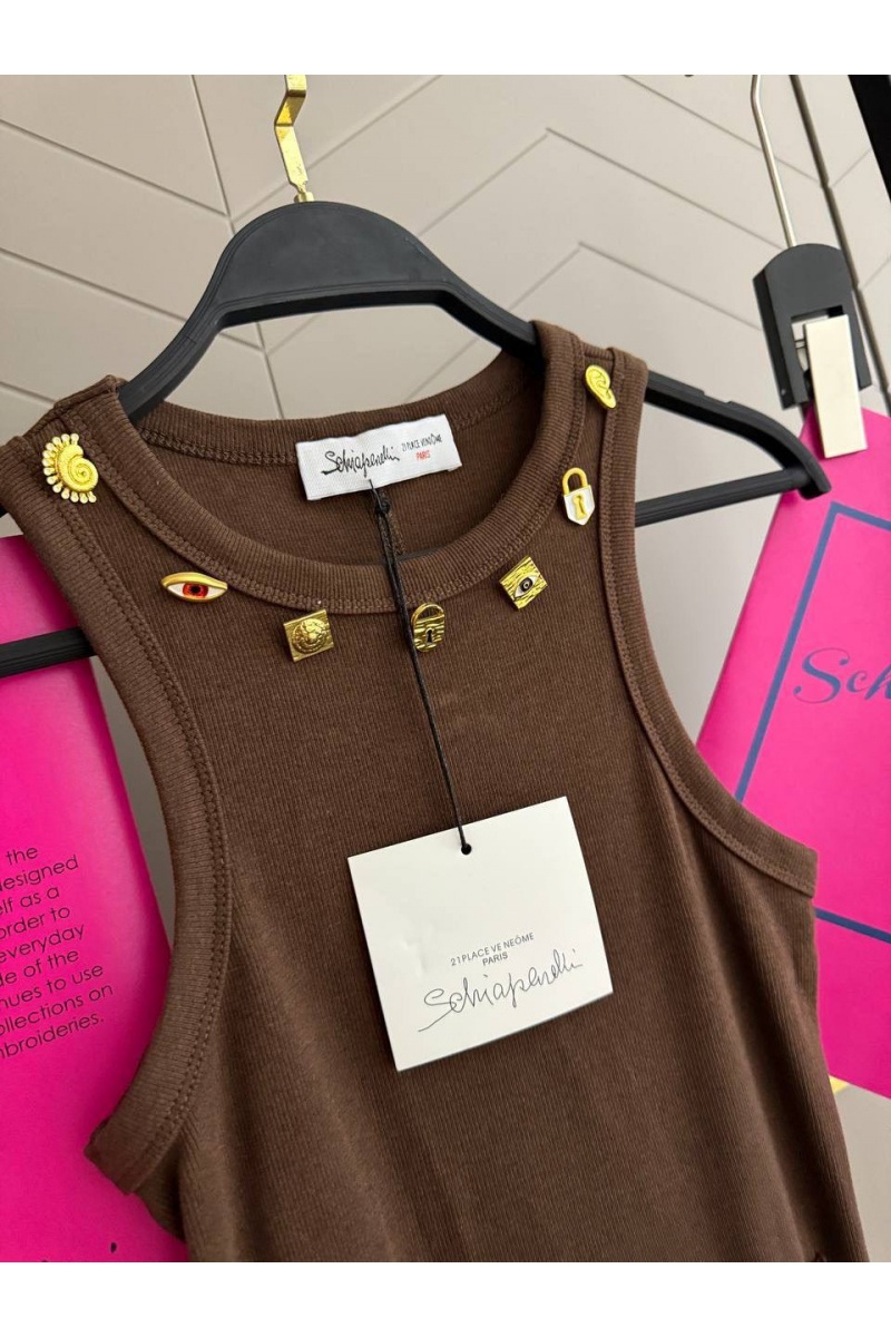 Schiaparelli Женская майка premium - Brown