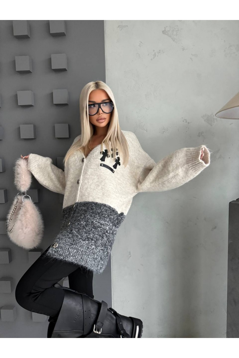 Chrome Hearts Женский удлинённый кардиган Premium