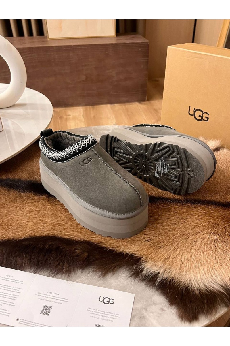 UGG Женские замшевые ботинки Tazz Platform - Grey