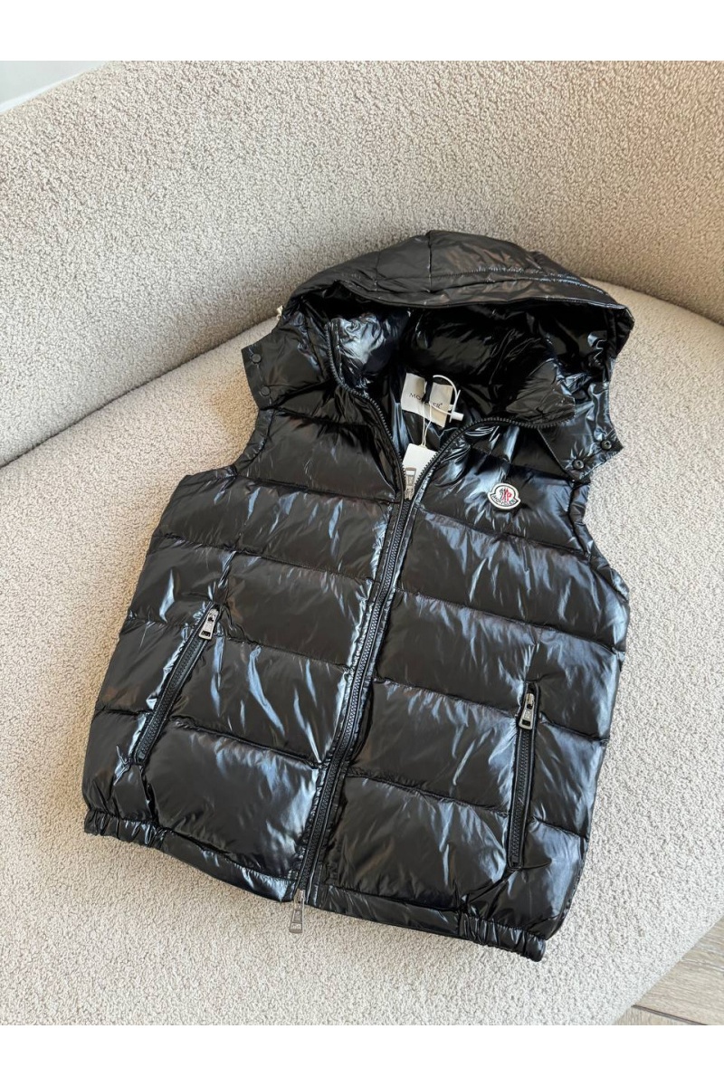 Moncler Женский чёрный жилет