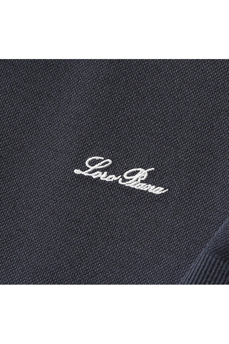 Loro Piana Мужское тёмно-серое поло premium
