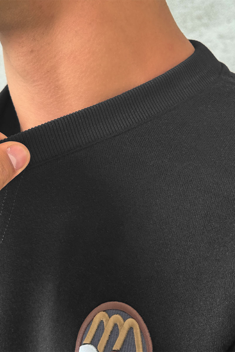 Moncler Мужской свитшот logo-patch - Grey