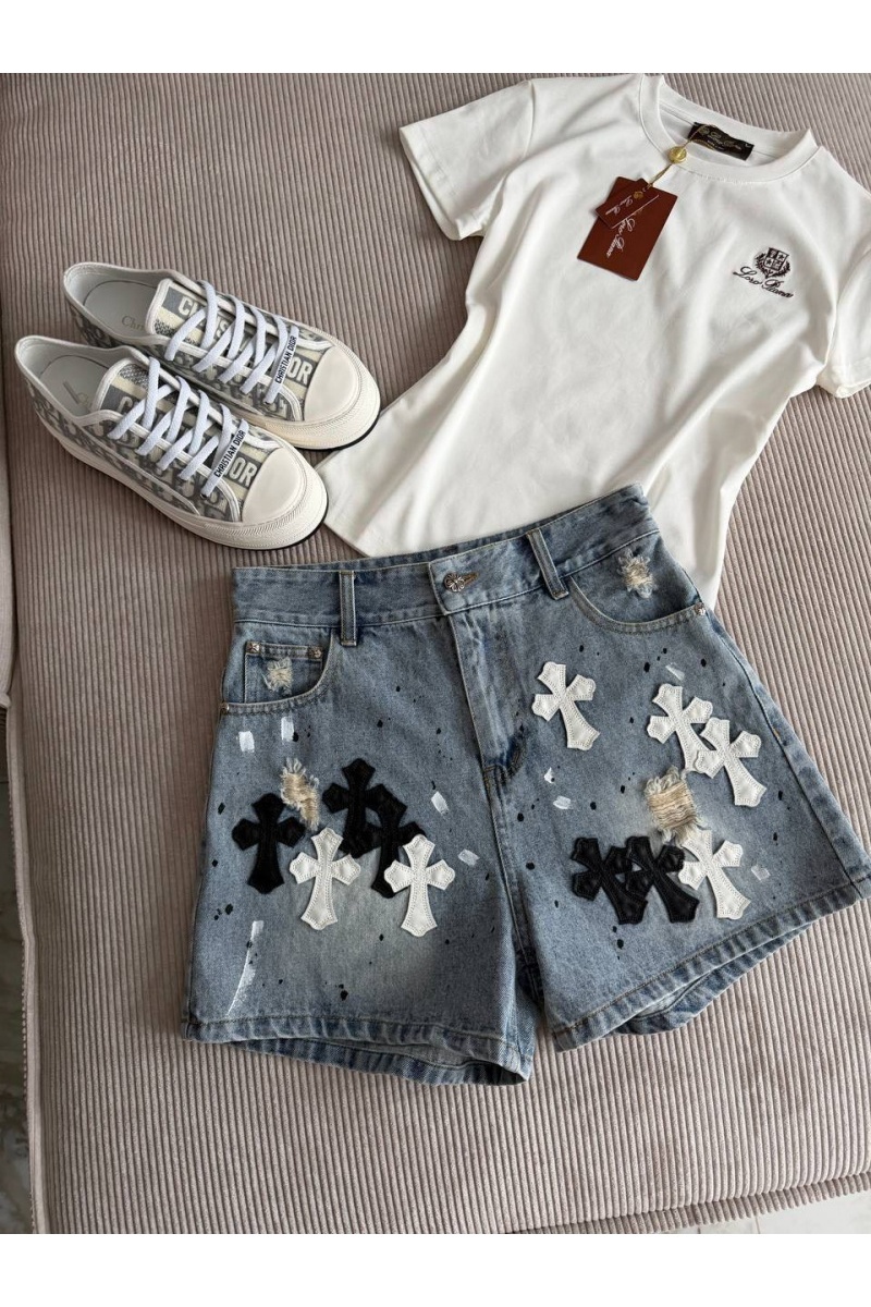 Chrome Hearts Женские джинсовые шорты premium