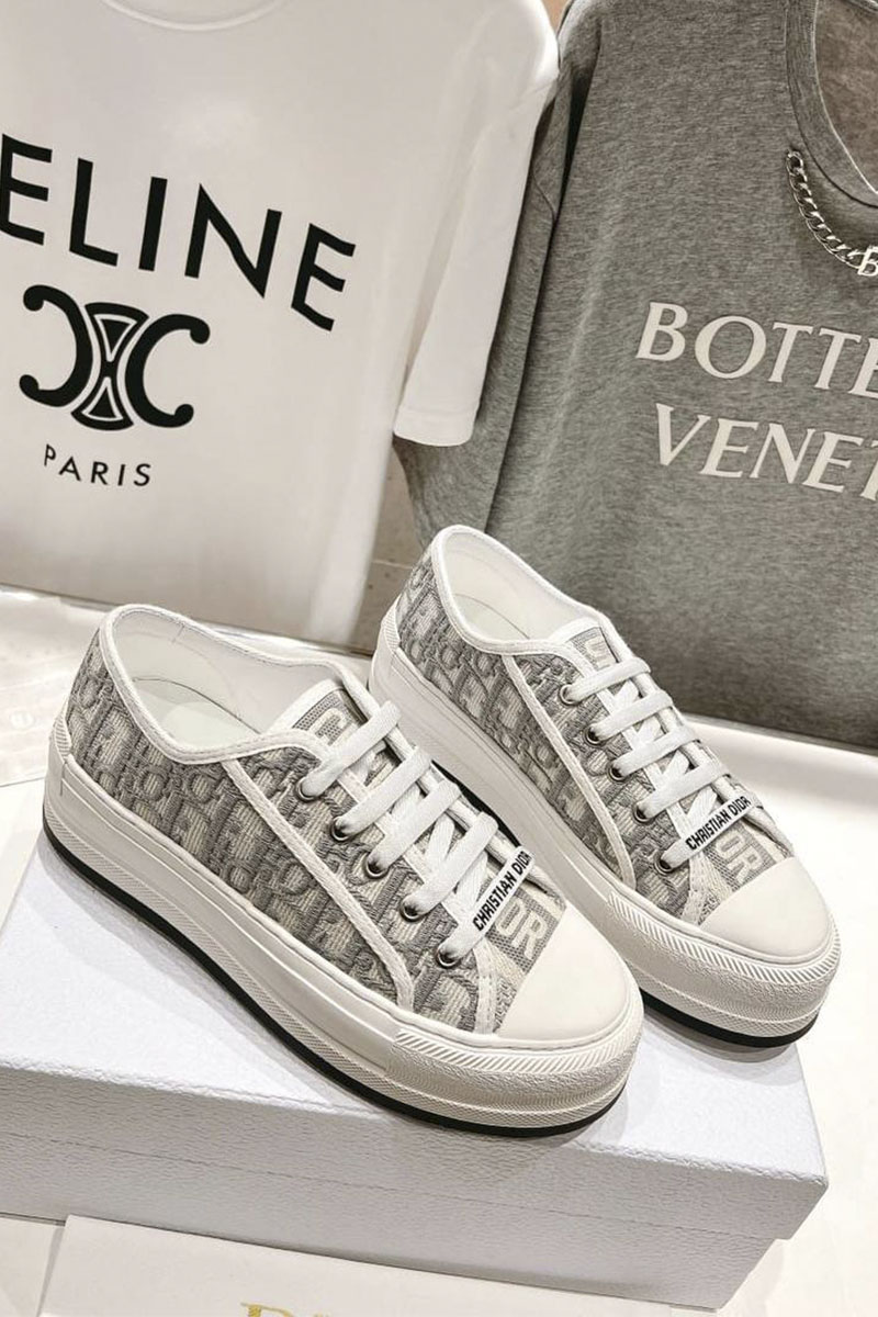 Dior Женские кроссовки Walk'n'Dior Oblique motif
