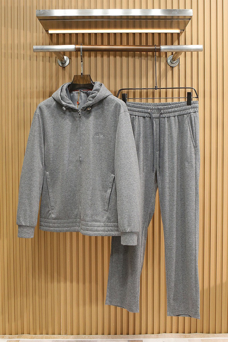 Loro Piana Серый костюм premium