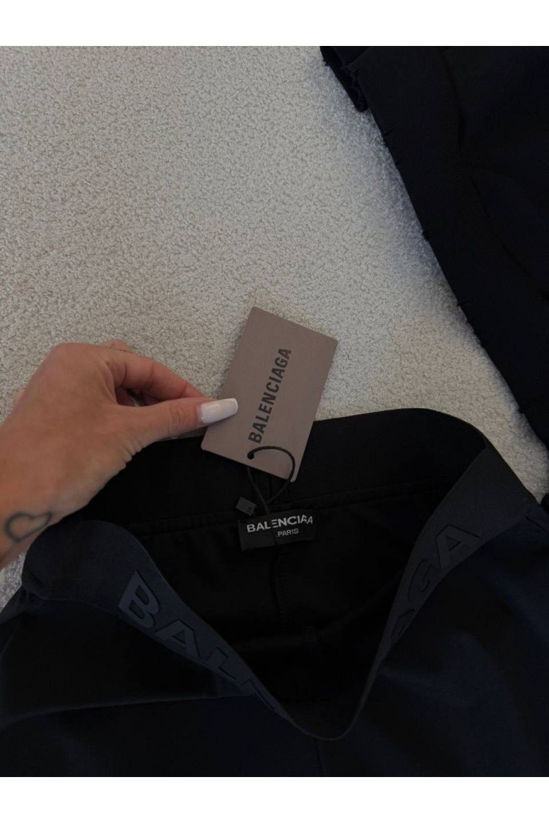 Balenciaga Женские черные леггинсы 