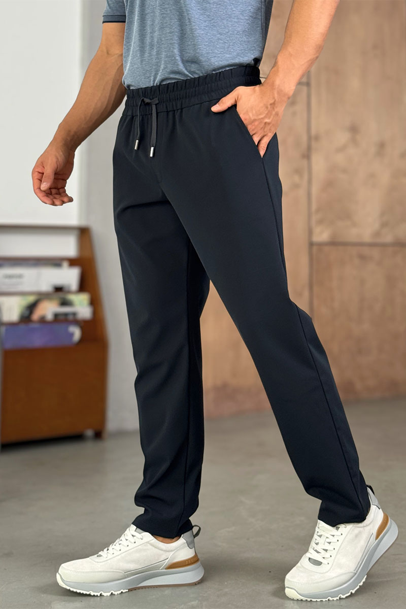 Zegna Мужские тёмно-синие штаны 