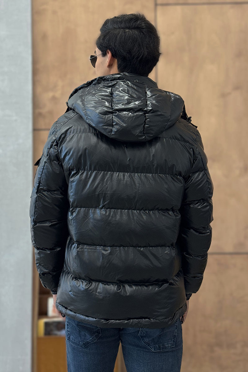 Moncler Мужская куртка с матовым эффектом чёрного цвета Maya Short