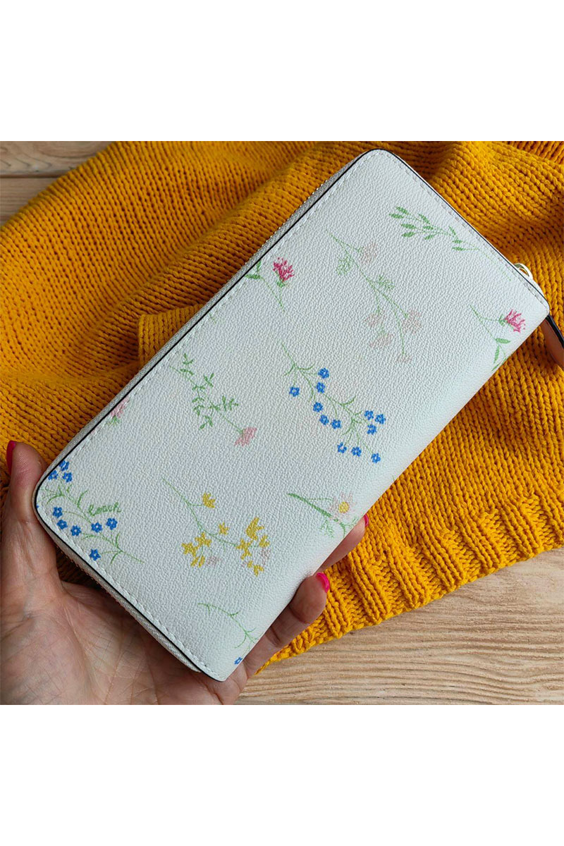 Coach Женский кожаный кошелёк Coach 20x10 см (3 расцветки)