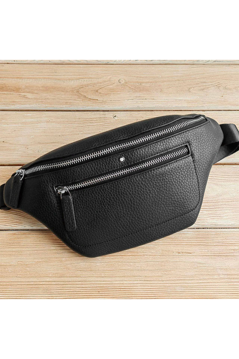 Montblanc Кожаная сумка на пояс 32x15 см