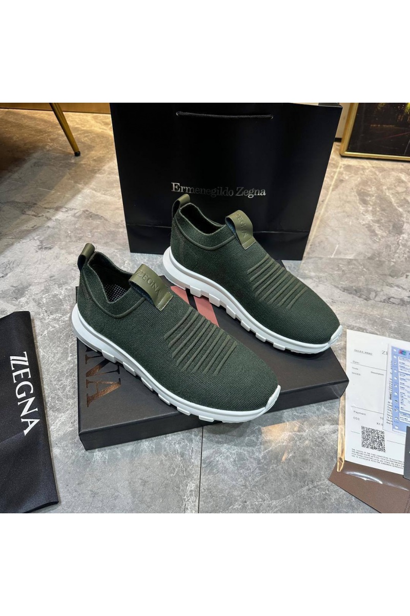 Zegna Мужские текстильные кроссовки