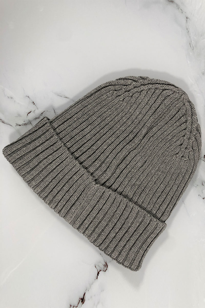 Calvin Klein Мужская шапка серого цвета logo-patch