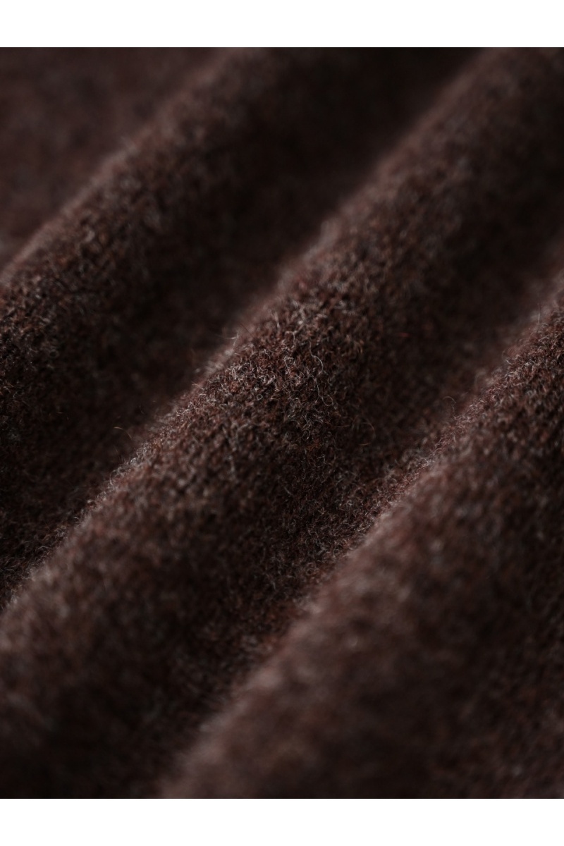 Loro Piana Коричневое поло с длинным рукавом premium