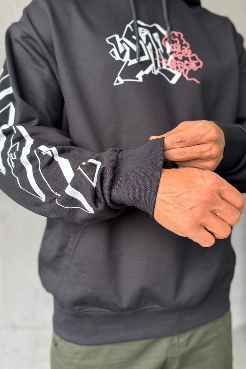 Off-White Мужское чёрное худи Graffiti Arrows Logo