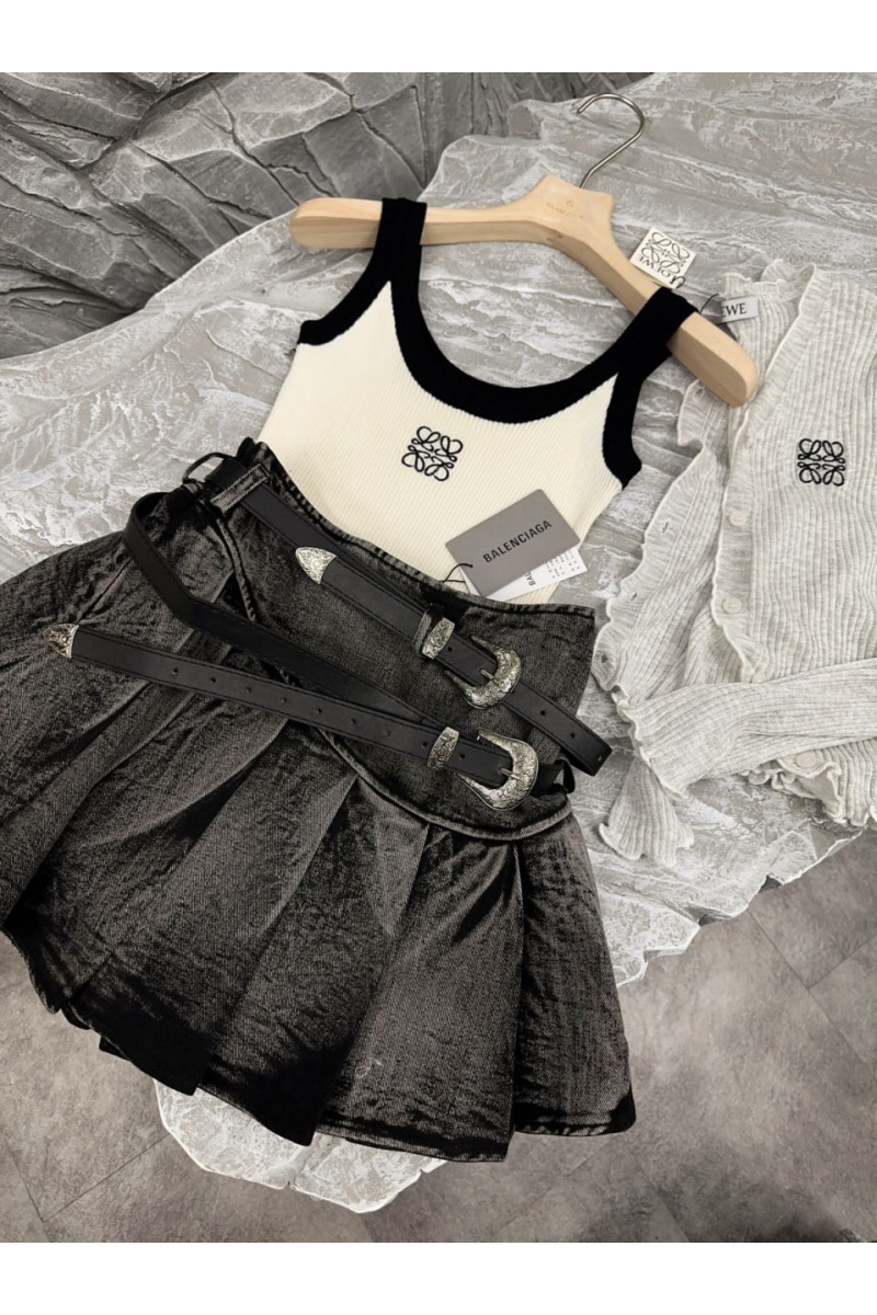 Loewe Женский топ белого цвета