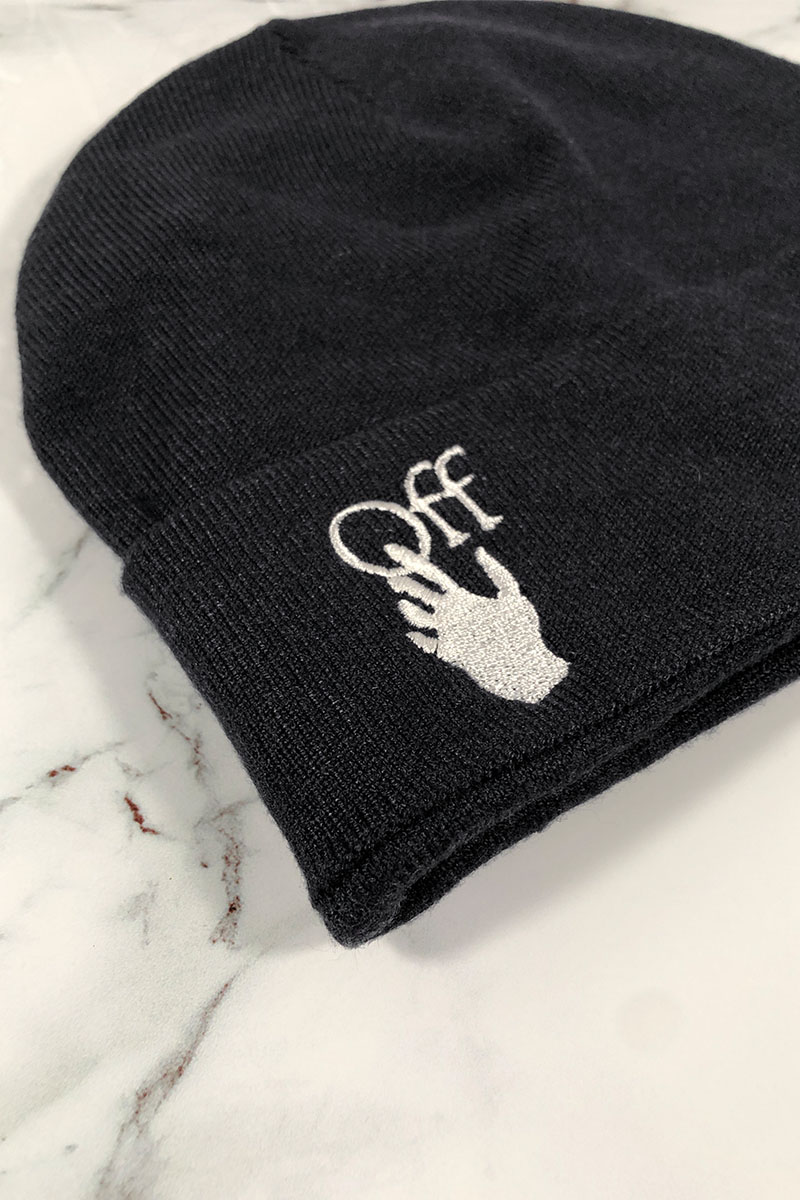 Off-White Мужская шапка logo-embroidered - Black