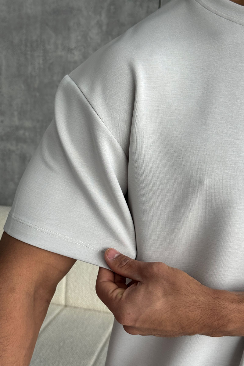 Loro Piana Мужская серая футболка 