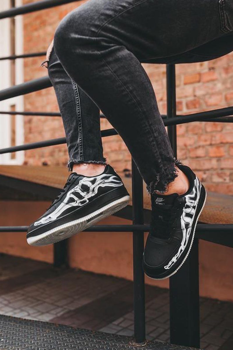 Nike Кроссовки AF1 Low "Skeleton" - Black