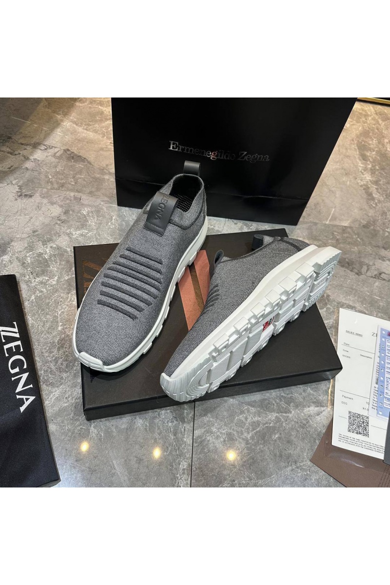 Zegna Мужские текстильные кроссовки