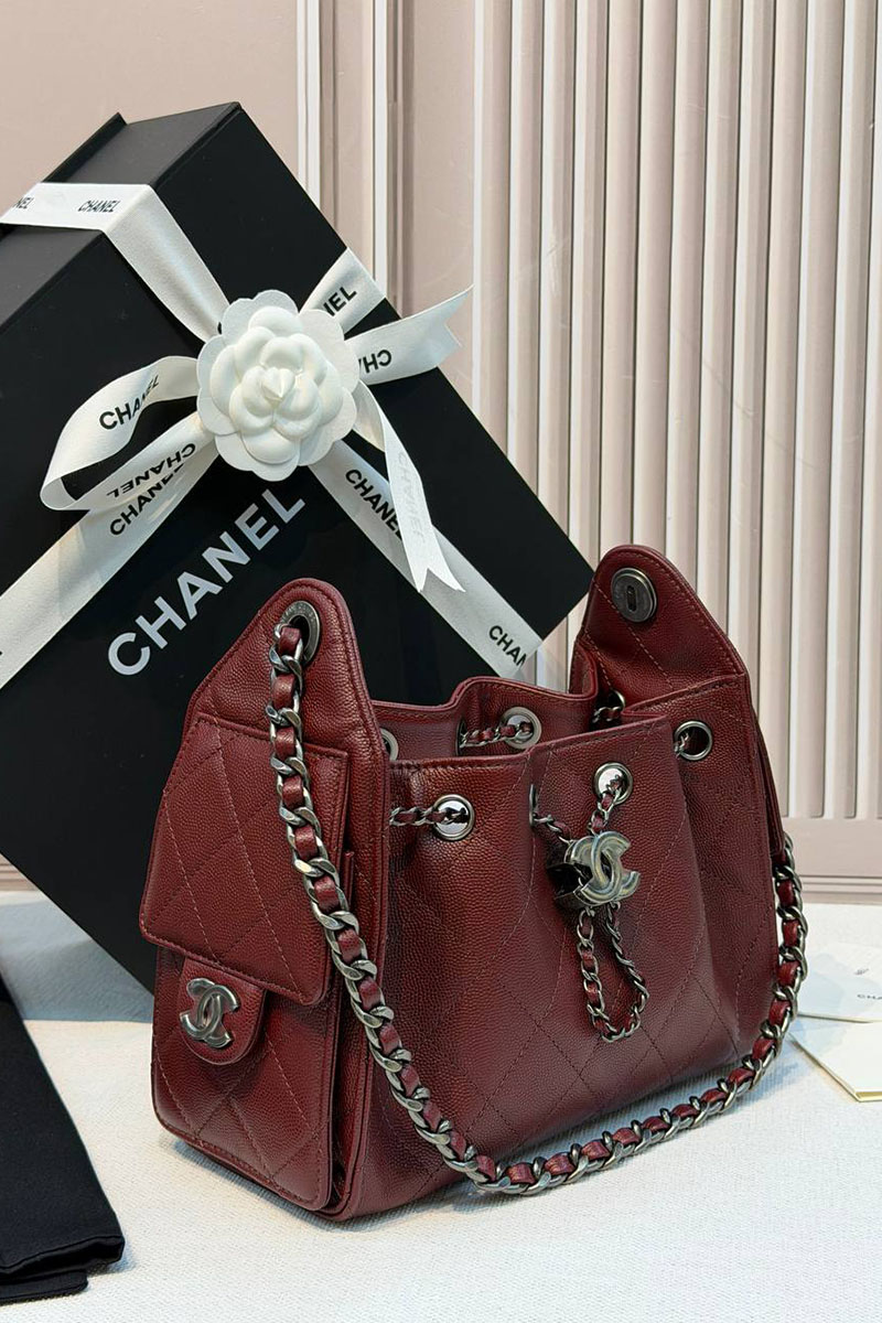 Chаnеl Кожаная сумка 25 Mini premium 20x22x12.5 см