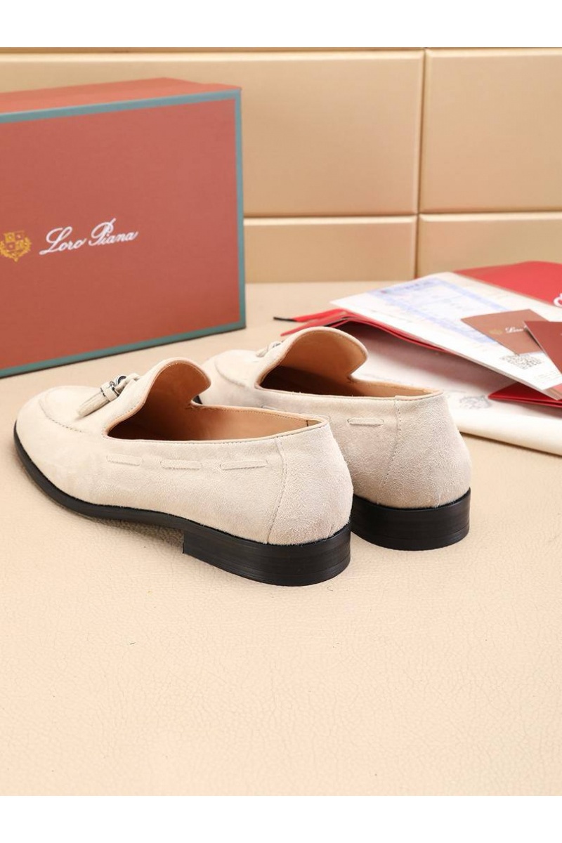 Loro Piana Замшевые лоферы tassel - Beige