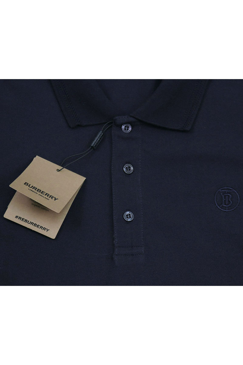 Burberry Поло с длинным рукавом TB logo - Dark Blue