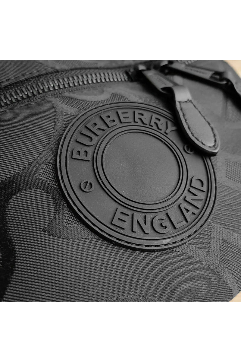 Burberry Текстильная сумка на пояс Jacquard Sonny Bum Monogram 28x14 см