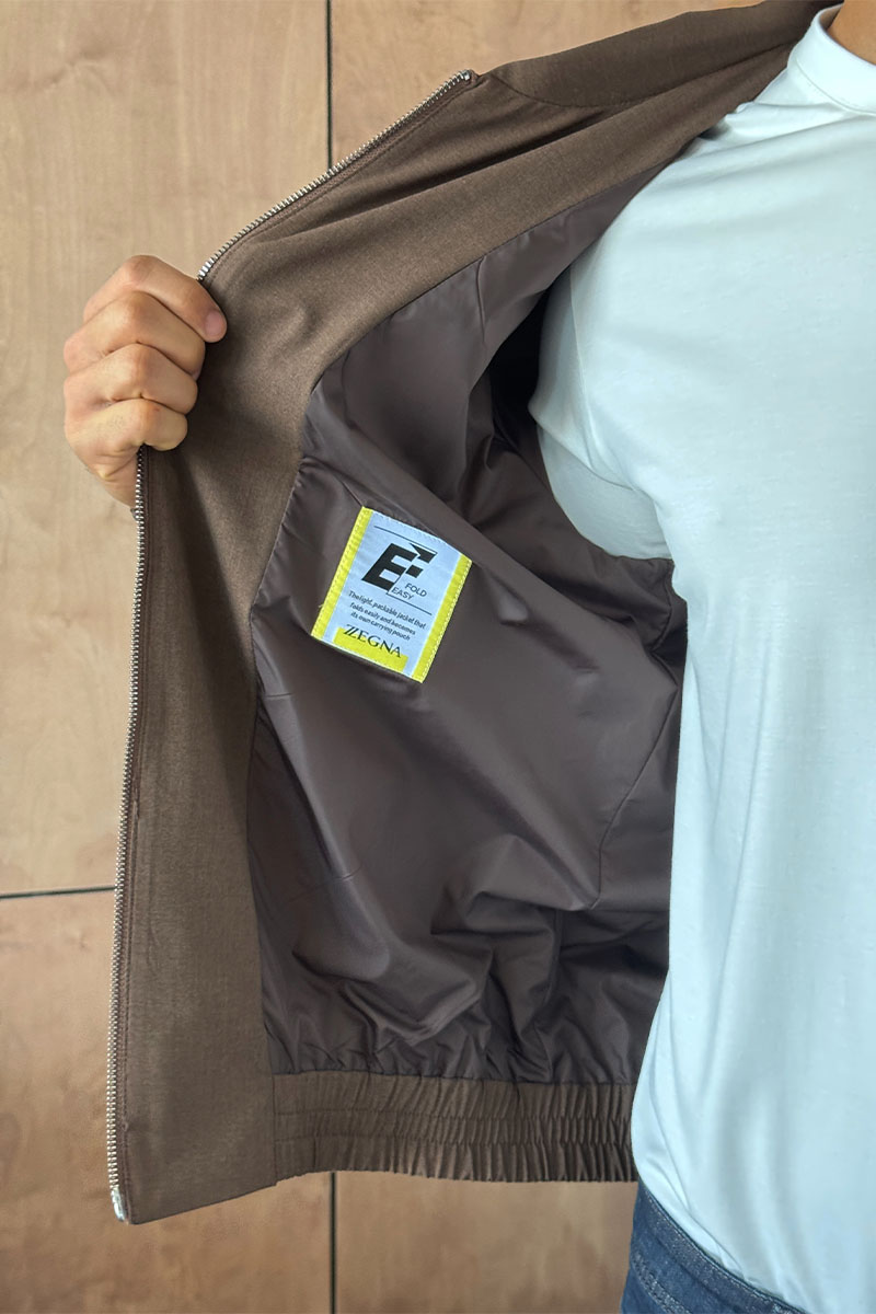 Zegna Мужская коричневая куртка 