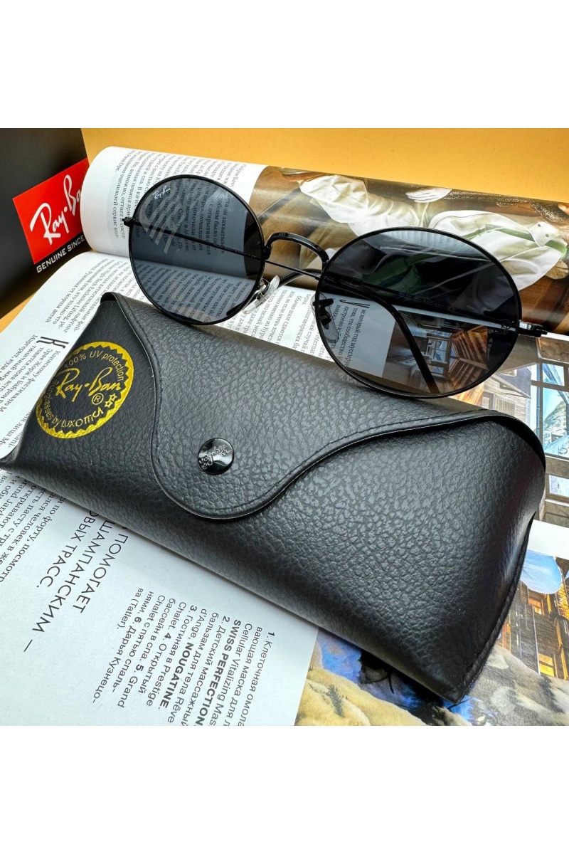 Ray-Ban Солнцезащитные очки Oval Metal - Black