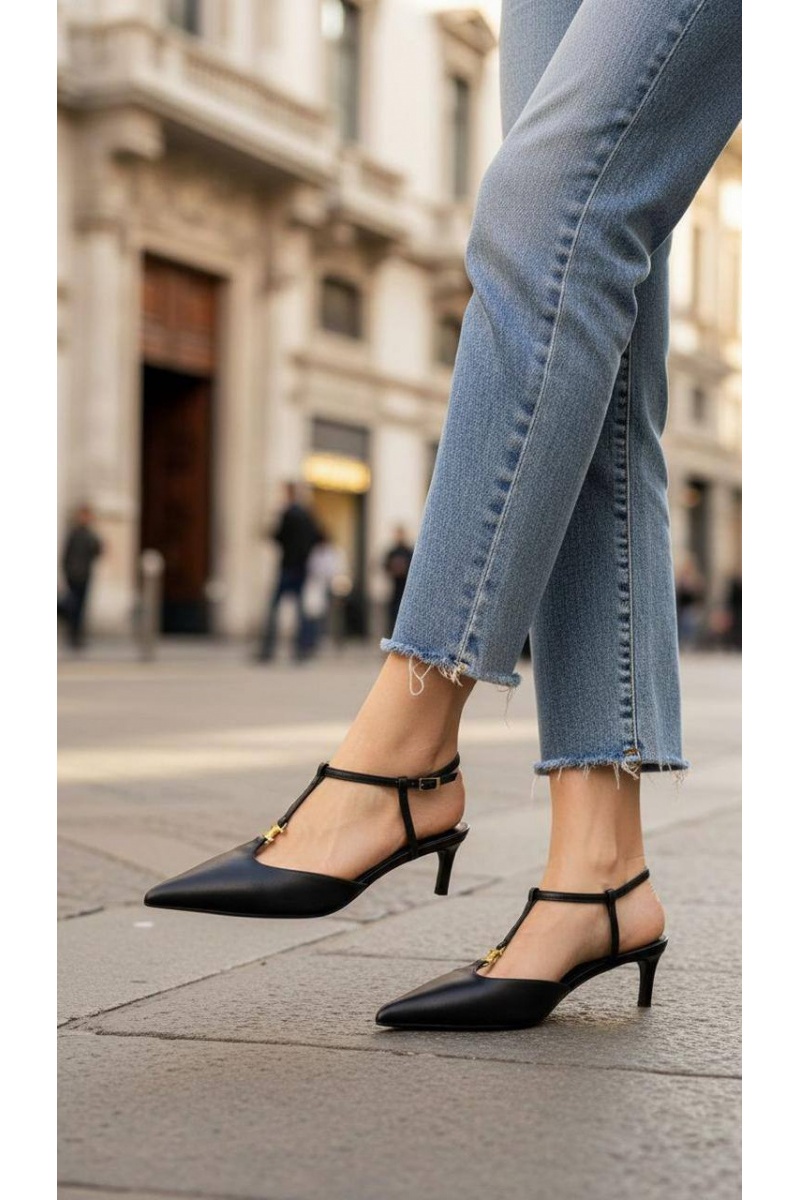 Celine Женские кожаные туфли premium